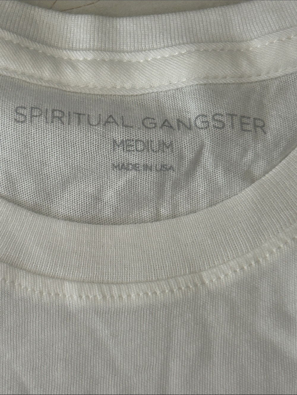 Spiritual Gangster  butter Crewneck Tank top the moon yoga Xs s m - Picture 2 of 4